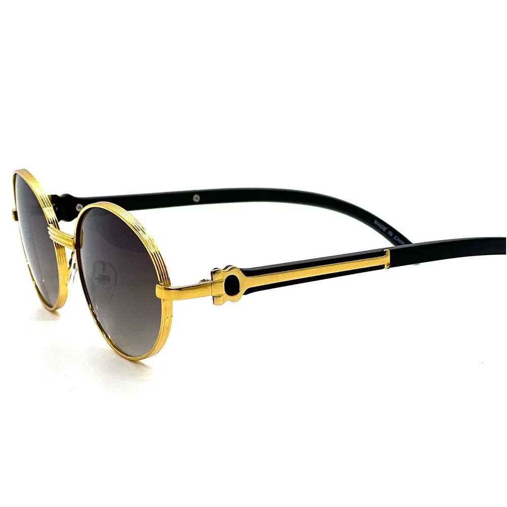 Men Sunglasses Square Classic Hip Hop Shades Buffs Wood Arms 80's 90's Retro New